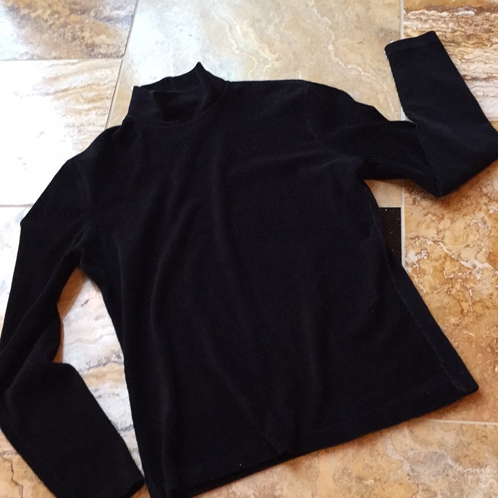 Frazier Lawrence ribbed turtleneck/velvety feel